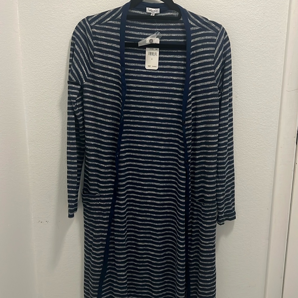 NWT Splendid Striped Open-Front Cardigan - Size Small